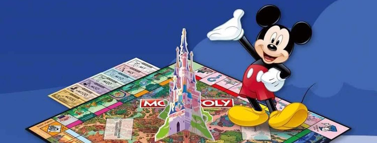 Nieuw Disneyland Paris Monopoly spel met Disney figuren verkrijgbaar in de parken