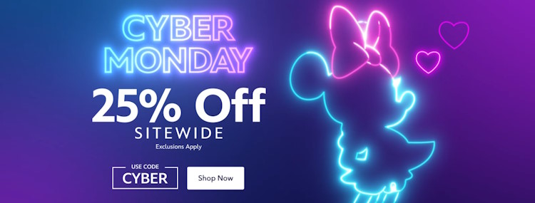 Cyber Monday shopDisney: Tot 25% korting op heel veel Disney merchandise met actiecodes