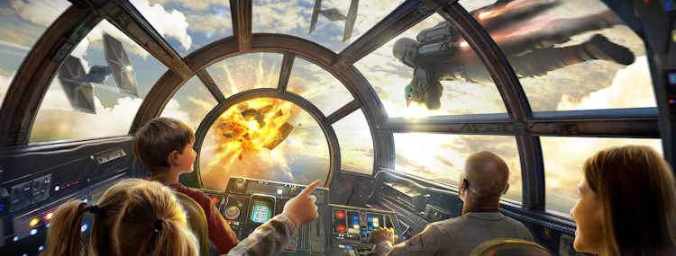 Nieuwe missie Millennium Falcon attractie met Mandalorian & Grogu in Walt Disney World