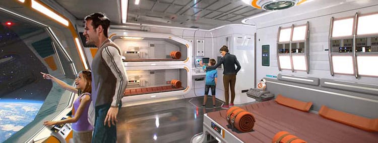 Walt Disney World opent all-inclusive Star Wars hotel met kamers in een ruimteschip