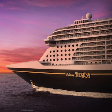Nieuw cruiseschip Disney Destiny als zevende schip uit de Disney Cruise Line vloot