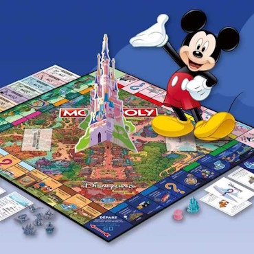 Nieuw Disneyland Paris Monopoly spel met Disney figuren verkrijgbaar in de parken